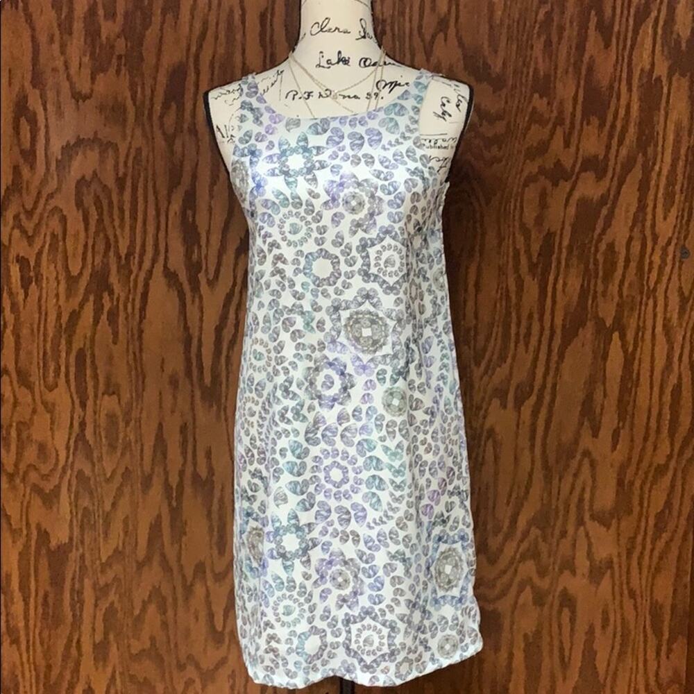 Butterfly Print Mini Dress Y2K Aesthetic Flowy Summer | Size S